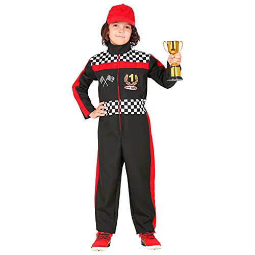 Widmann - Disfraz infantil de Fórmula 1, conductor, mono, corredor, atleta, fiesta temática, carnaval.