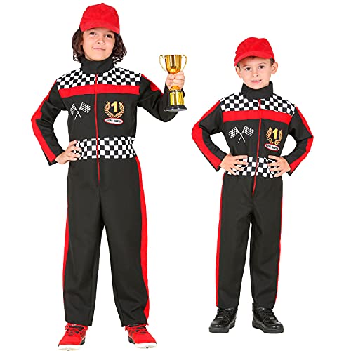 Widmann - Disfraz infantil de Fórmula 1, conductor, mono, corredor, atleta, fiesta temática, carnaval.