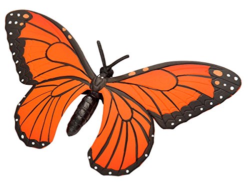 Wild Republic- Animal Mariposa monarca de Goma, Color Naranja y Negro, 20 cm (20766)