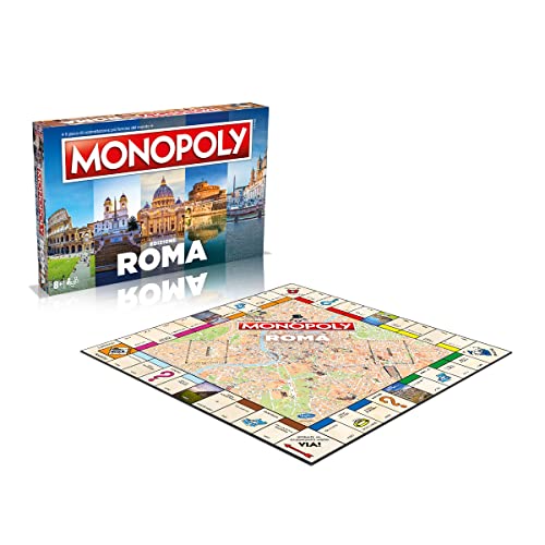 Winning Moves - Monopoly ed. Roma, Juego de Mesa, 2 Jugadores