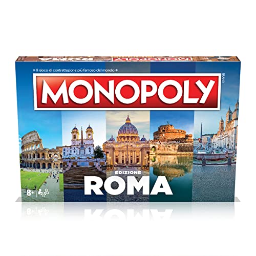 Winning Moves - Monopoly ed. Roma, Juego de Mesa, 2 Jugadores