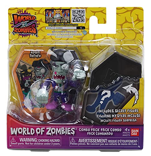 World of Zombies Zombies-44273 Pack de Dos Zpain Torero y Figura Sorpresa (Bandai 44273), Multicolor