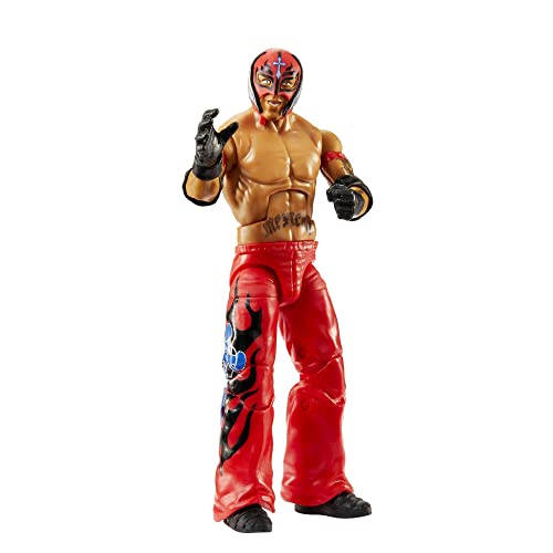 WWE Figura de acción Elite Royal Rumble Rey Mysterio con Accesorio y Piezas Dok Hendrix Build-A-Figure, HKP15