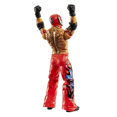 WWE Figura de acción Elite Royal Rumble Rey Mysterio con Accesorio y Piezas Dok Hendrix Build-A-Figure, HKP15