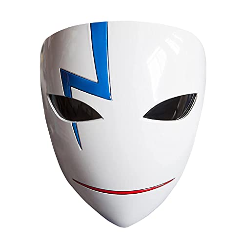 xHxttL Anime Darker Than Black Máscara, Darker Than Black Accesorios de Cosplay máscara Realista de plástico ABS para Fiesta de Disfraces de Halloween Carnaval