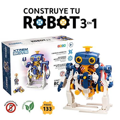 Xtrem Bots - Construir Robot para Montar 3 En 1, Kit Robotica para Niños 8 Años O Más, Robots Juguetes Educativos, Robótica Educativa, Juguete Educativo