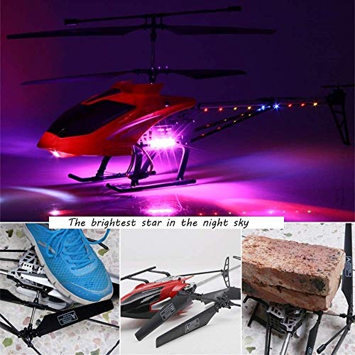 Ycco Helicóptero Grande al Aire Libre Juega Drone RC for los niños de Carga USB 3.5 Canales RC Aviones no tripulados Juguetes helicóptero con luz LED de Color Noche Regalos del Cielo del Vuelo for el