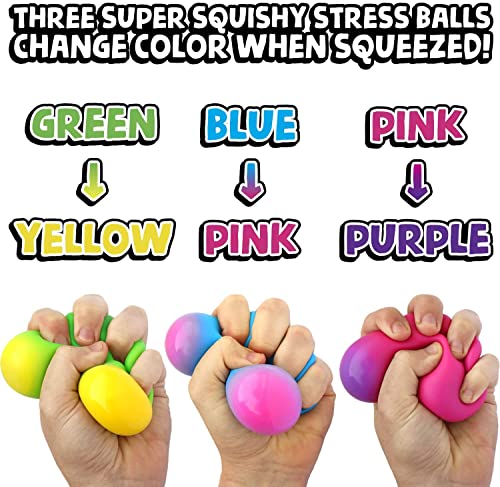 Yeefunjoy 4 Piezas Stress Ball de Maltosa, Bolas Antiestres Niños, Pelota Antiestrés Fidget Toy, Tacto Maltoso, Muy Agradable al Tacto, Colores Aleatorios