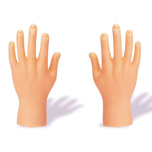 Yolococa Tiny Hands Tiktok Manos Diminutas Manitas Manos Pequeñas Goma Marionetas de Dedos con Las Manos Divertidas Juguete para Adultos 2 Piezas