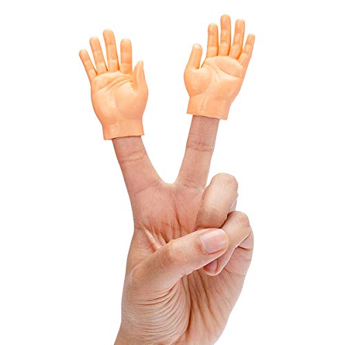 Yolococa Tiny Hands Tiktok Manos Diminutas Manitas Manos Pequeñas Goma Marionetas de Dedos con Las Manos Divertidas Juguete para Adultos 2 Piezas
