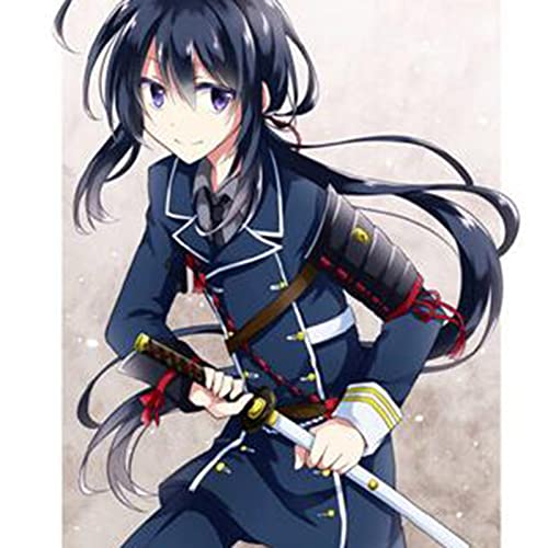 YU-FEI Anime Samurai Sword, Touken Ranbu Online Satfish Otoshiro Samurai Sword Ama De Arma(Size:54cm)