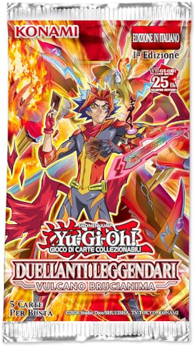 YU-GI-OH! Duelistas legendarios: Volcán Brucianima 1ª edición sobre 5 cartas (IT)