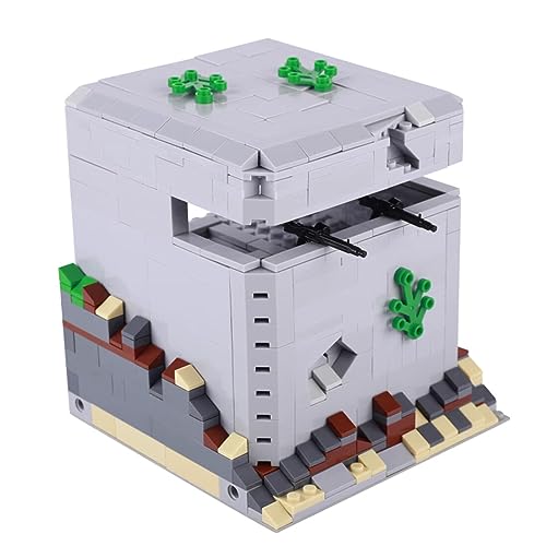 YUCG Bloques de construcción de escena militar WW2, DIY Militar Defensa Fortaleza Arquitectura Escena de juego para soldados SWAT, MOC Modular Building Armas Casas Compatible con Lego