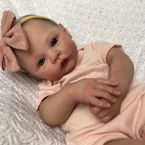 Zero Pam Muñecas Bebe Reborn muñecas para niñas Bebe Reborn Silicona Bebe Que Parece Reales (Rosa)