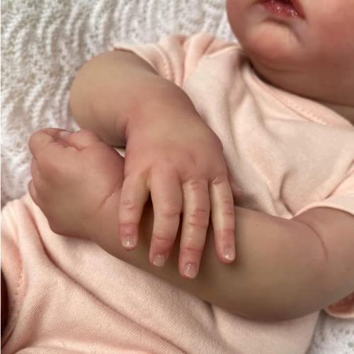 Zero Pam Muñecas Bebe Reborn muñecas para niñas Bebe Reborn Silicona Bebe Que Parece Reales (Rosa)