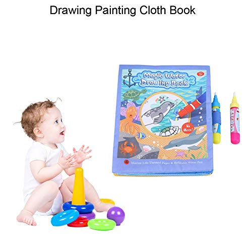 Zerodis Cuaderno de dibujo de agua para bebé, con lápiz para el aprendizaje educativo, regalos para jugar a juguetes