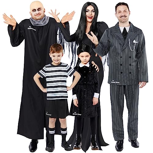Zeus Party Disfraz Tío Fester Familia Addams - El juego incluye chaqueta larga de calota pelada - Cosplay Halloween y carnaval (Tag. L