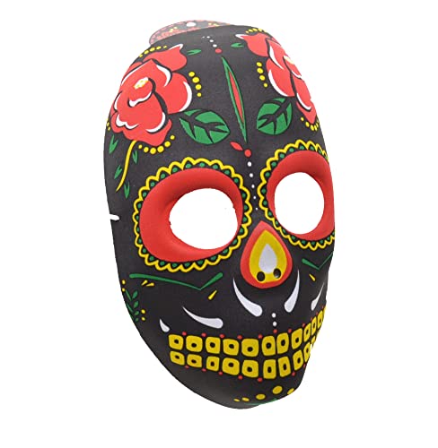 Z&H Negro, estilo Dia De la Muerte, máscara facial completa, estilo mexicano, accesorios de vestuario,