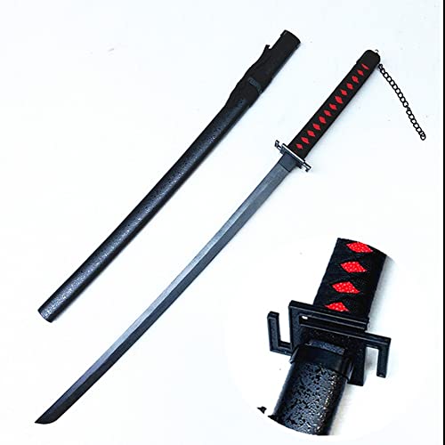 ZJIEX Espada de Anime Espada de Madera Katanas Gaponesas Cosplay Bleach Kurosaki Ichigo Espada Samurai de Madera 100cm Fans del Anime