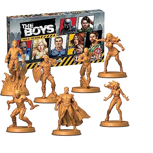 Zombicide The Boys Character Pack #1 - Survivors from The Seven for Epic Zombie Action! Cooperative Board Game for Ages 14+, 1-6 Players, 60 Minute Playtime, Made by CMON