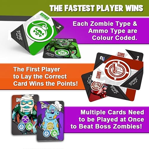 Zombie Pile-Up Card Game