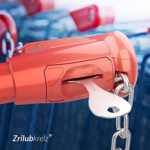 Zrilubkrelz® 2 llave para carrito de compras - llavero para carro ficha - moneda carro compra supermercado llavero