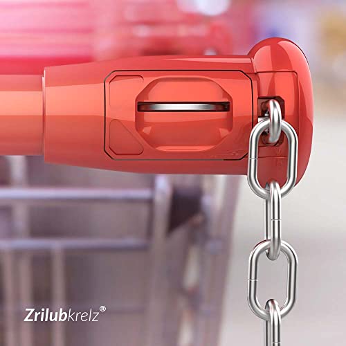 Zrilubkrelz® 2 llave para carrito de compras - llavero para carro ficha - moneda carro compra supermercado llavero