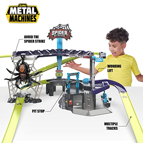 Zuru Metal Machines- Metal Machines Spider Strike Playset, Embalaje Libre de frustración (buzón de Correo marrón) Juego de araña, Color (6790), 3+
