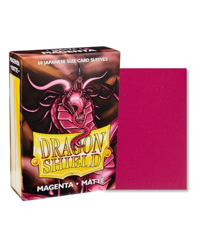 2 x 60 fundas mate japonesas Dragon Shield (Color : Magenta) + Heartforcards® protección de envío