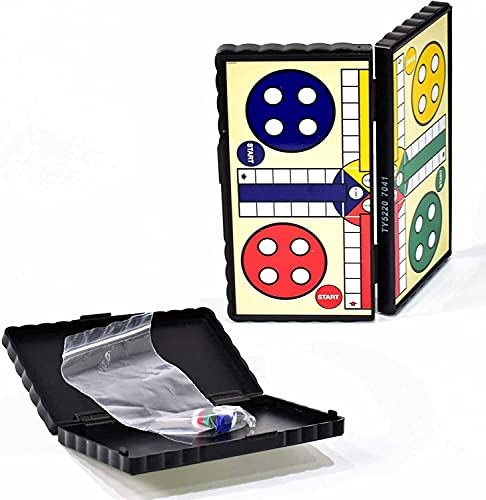 4 juegos de mesa magnéticos en miniatura, ideal para viajes por carretera, entretenimiento, ajedrez, corrientes, ludo, fácil de guardar en caja individual, gran regalo para niños