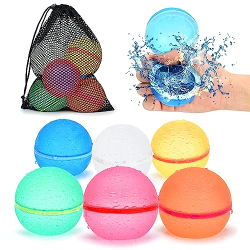 98K Reusable Water Balloons Self Sealing Easy Quick Fill, Splash Water Balls Summer Fun Outdoor Toys for Kids Ages 3+, Water Games for Boys Girls Outside Play, Backyard Swimming Pool Party