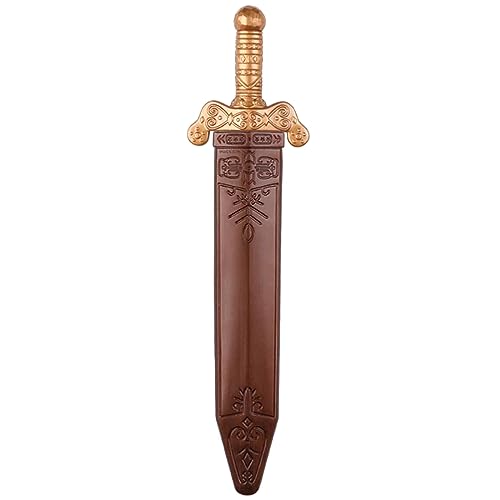 Acan Espada romana de plástico de 50 cm para jóvenes y adultos, complementos para carnaval, halloween y celebraciones. 48 x 12 x 3 cm