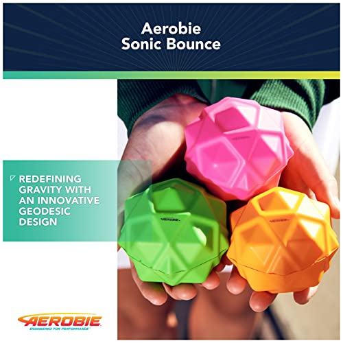 Aerobie Sonic Bounce Pelotas en Paquete de 3 – Bolas de Pelusa definitivas (diámetro de 6,6 cm) para Juegos al Aire Libre, para Adultos y niños a Partir de 8 años