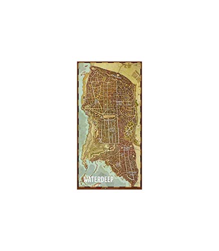 Aitalia 9420020245556 Dungeons & Dragons 5A Editione, Waterdeep Mapa de la Ciudad