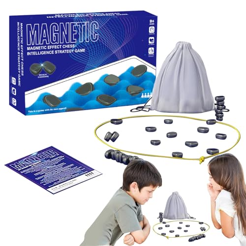 Ajedrez de combate con efecto magnético, juego de ajedrez magnético, divertido juego de mesa magnético, juego educativo para damas, suministros para fiestas para reuniones familiares.