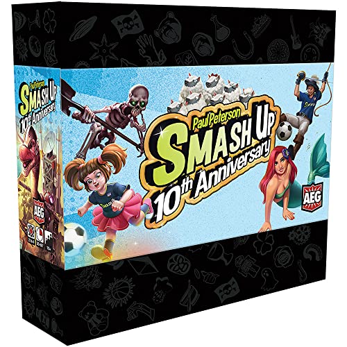 Alderac Entertainment - Smash Up 10th Anniversary Set - Card Game - Standalone - Expansion - For 2-4 Players - from Ages 12+ - English