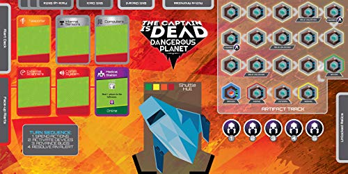 Alderac Entertainment - The Captain Is Dead Dangerous Planet - Board Game - Standalone - Expansion - For 2-7 Players - from Ages 14+ - English