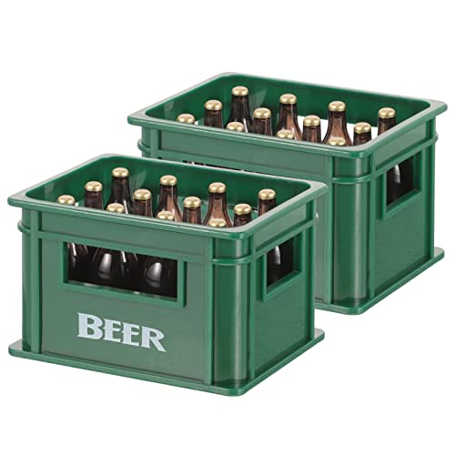Alipis 2 Juegos De Botellas De Cerveza En Miniatura Casa De Muñecas Caja De Cerveza Falsa Caja Mini Casa Caja De Almacenamiento De Cerveza Casa De Muñecas Caja De Vino para Casa De