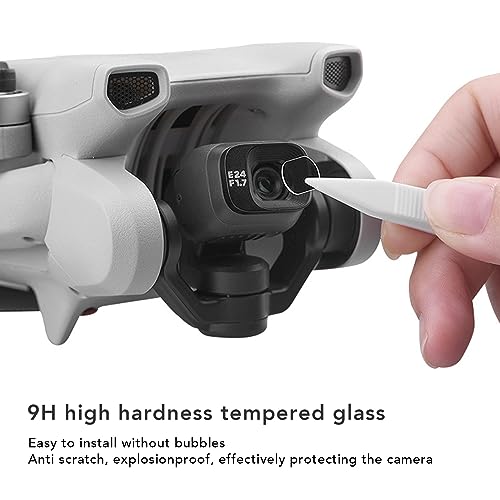 Alomejor Protector de lente de cristal templado 9H para objetivo DJI Mini 3 Pro (1 juego)
