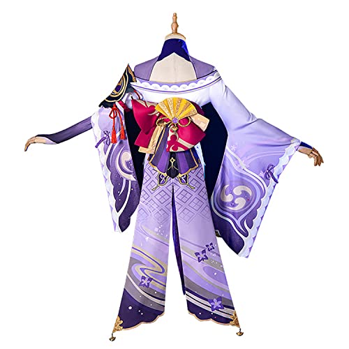 Amalon Genshin Impact Raiden Shogun Cosplay Juego Personajes Hu Tao Klee Uniforme Vestido Conjunto completo Mujeres Niñas Fiesta de Halloween Traje con peluca