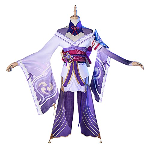 Amalon Genshin Impact Raiden Shogun Cosplay Juego Personajes Hu Tao Klee Uniforme Vestido Conjunto completo Mujeres Niñas Fiesta de Halloween Traje con peluca