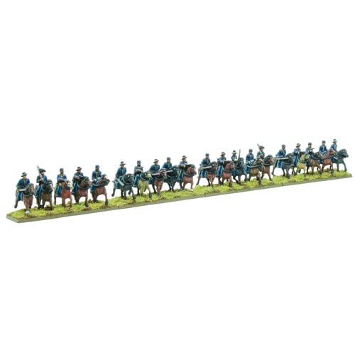 American Civil War Union Cavalry & Zouaves Brigade - Miniaturas de plástico a Escala épica para Polvo Negro, miniaturas Altamente detalladas para Juegos de Guerra de Mesa de la Guerra Civil Americana