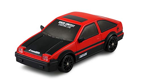 Amewi 21083 Drift Sport Car - Coche teledirigido (Escala 1:24, 4 WD, 2,4 GHz), Color Rojo