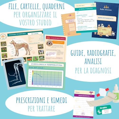 Amulette - Si fueras el veterinario - Juego educativo de 6 a 10 años - 70+ Accesorios para el cuidado de los animales - Kit veterinario - Regalo para niños y niñas - VETIT