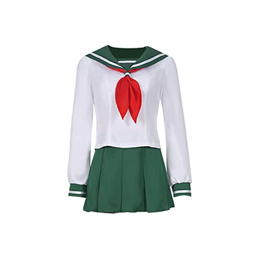Anime In-Uyasha Cosplay Costume Hi-Gurashi Ka-Gome Uniforme Disfraz de Halloween Carnival Sailor Traje Japonés Escuela Jk Uniforme (Color : A, Size : L)