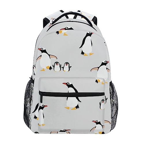 Aotximlat Mochila para niña, pingüino animal 2 mochila escolar para niños primaria 3rd 4th 5th grade, Multicolor, Talla única