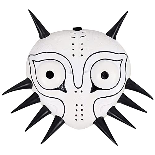 Applysu Majoras - Máscara 3D realista de látex para adultos, de lujo, La leyenda de Zelda, cubierta facial para Halloween, cosplay, accesorios de disfraz (6)