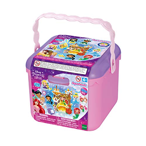 Aquabeads 31773 Cubo de Creatividad de Princesas Disney & 31946 Super Mario Set de Personajes