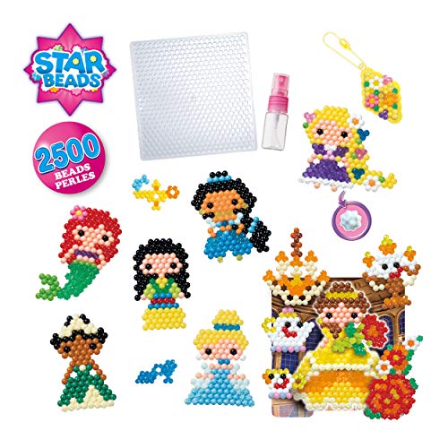 Aquabeads 31773 Cubo de Creatividad de Princesas Disney & 31946 Super Mario Set de Personajes