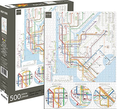 Aquarius 62130 New York Subway - Puzle, Multicolor